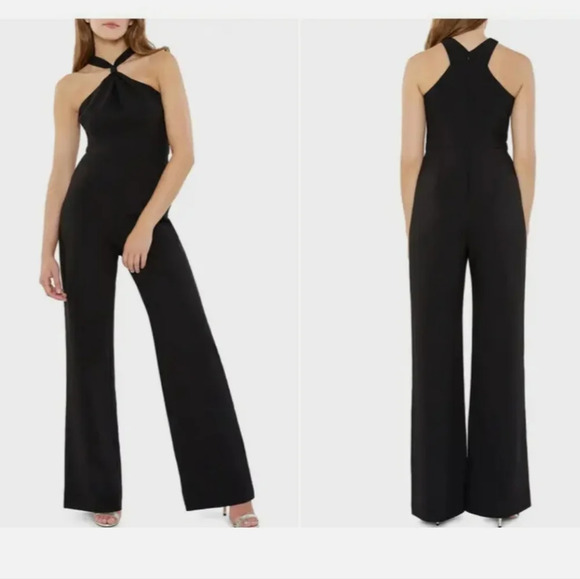 Likely Pants - Likely Avie Halter Neck Wide Leg Jumpsuit 0